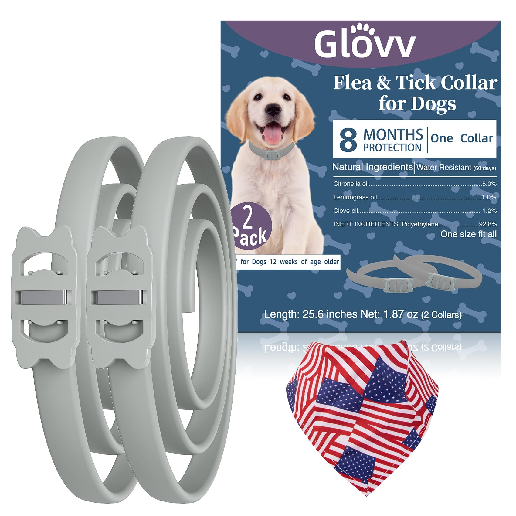 Glovv Flea and Tick Collar - 2 pack