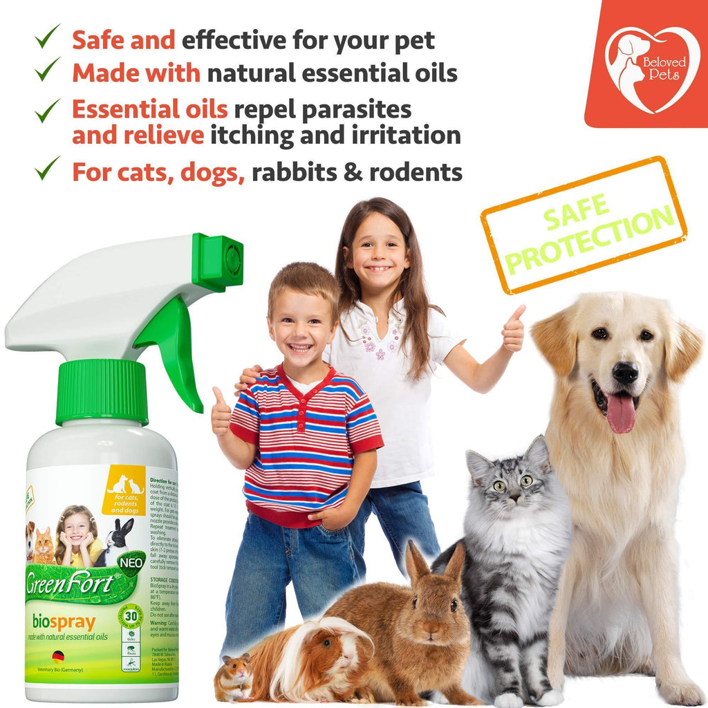 Natural Flea and Tick Spray for Dogs & Cats