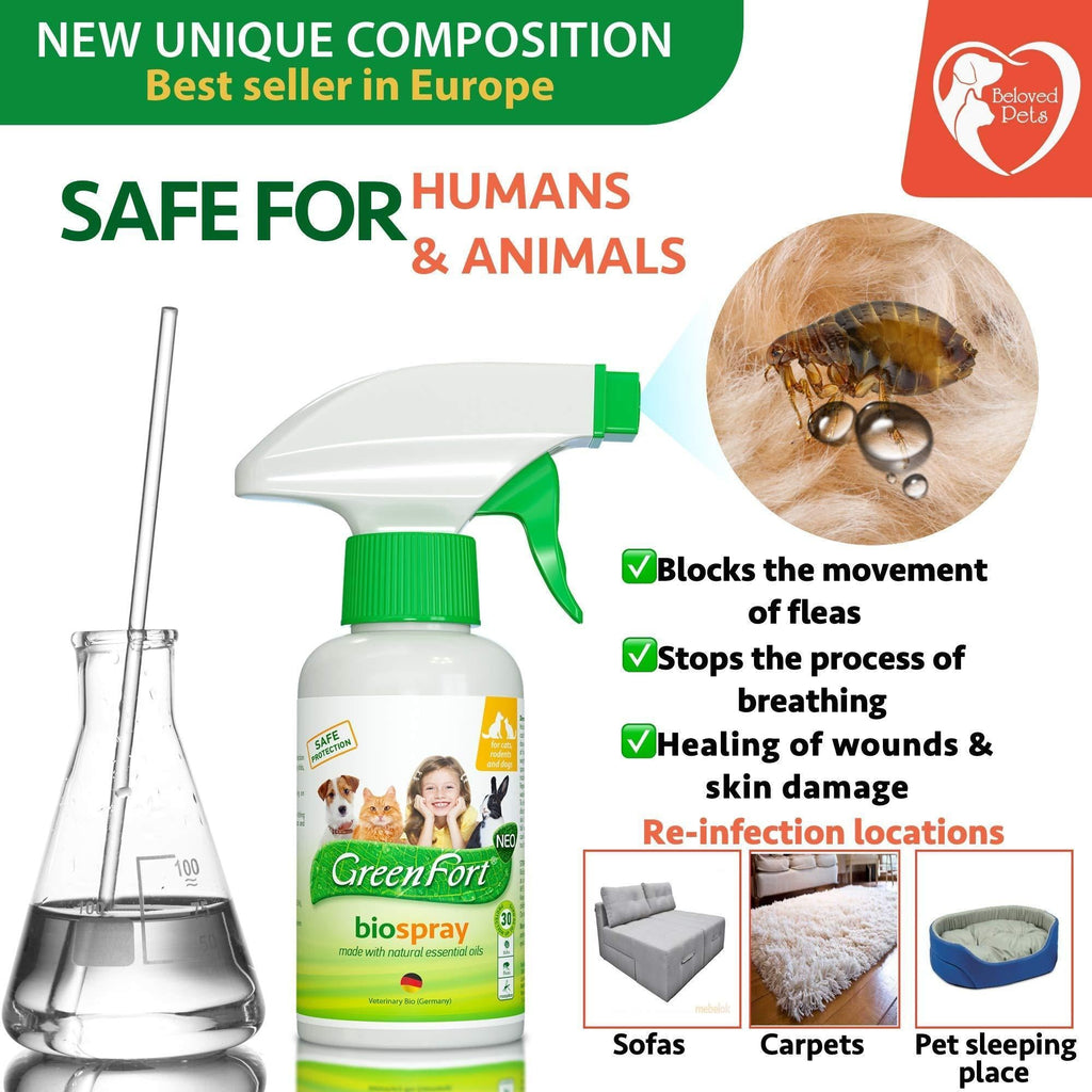 Natural Flea and Tick Spray for Dogs & Cats