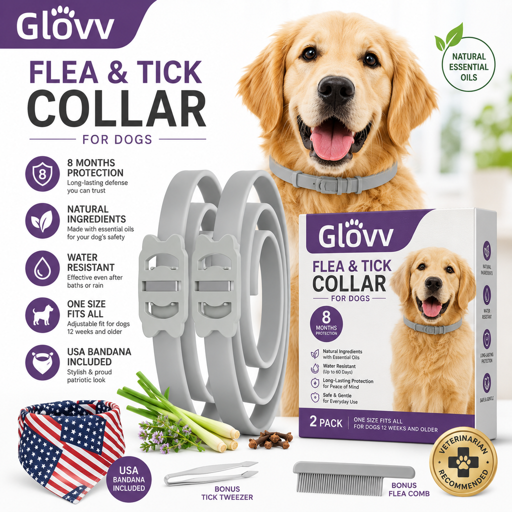 Glovv Flea and Tick Collar - 2 pack