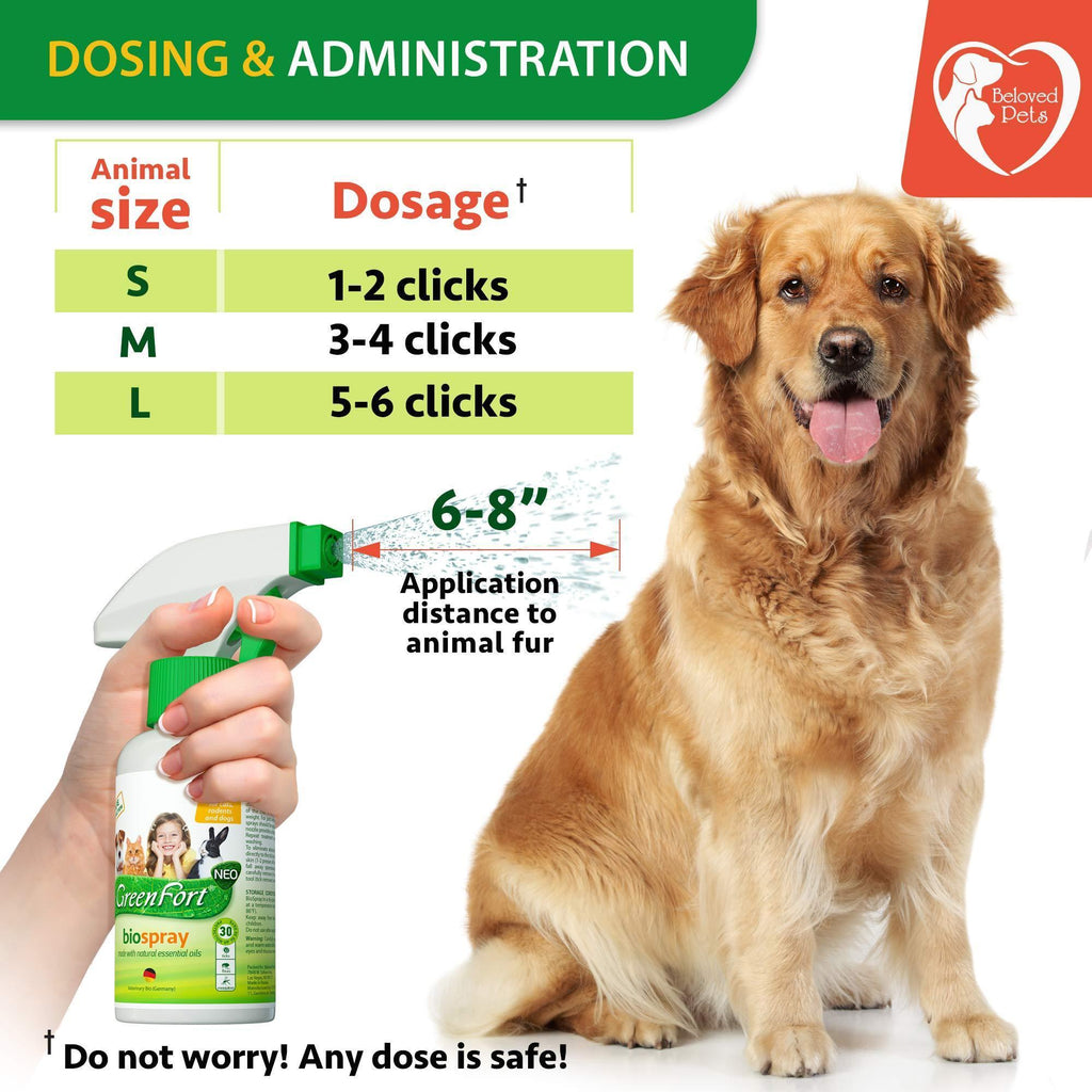 Natural Flea and Tick Spray for Dogs & Cats